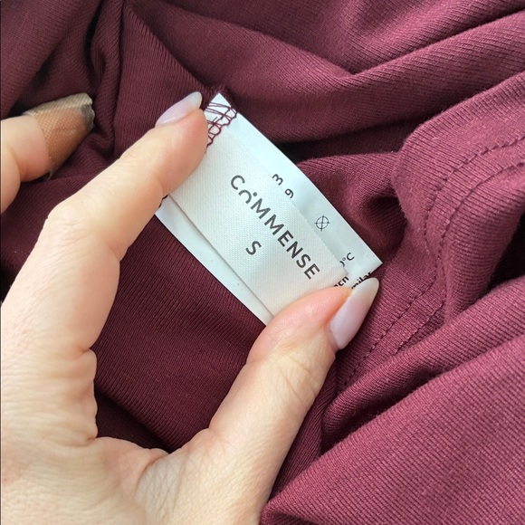 Commense Mock Neck Ruched Dress - Picture 3 of 3